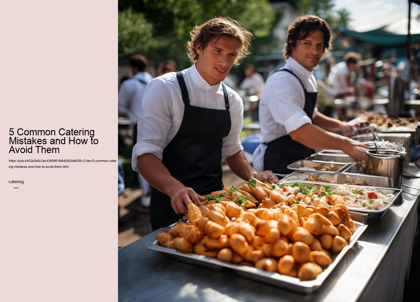 5 Common Catering Mistakes and How to Avoid Them